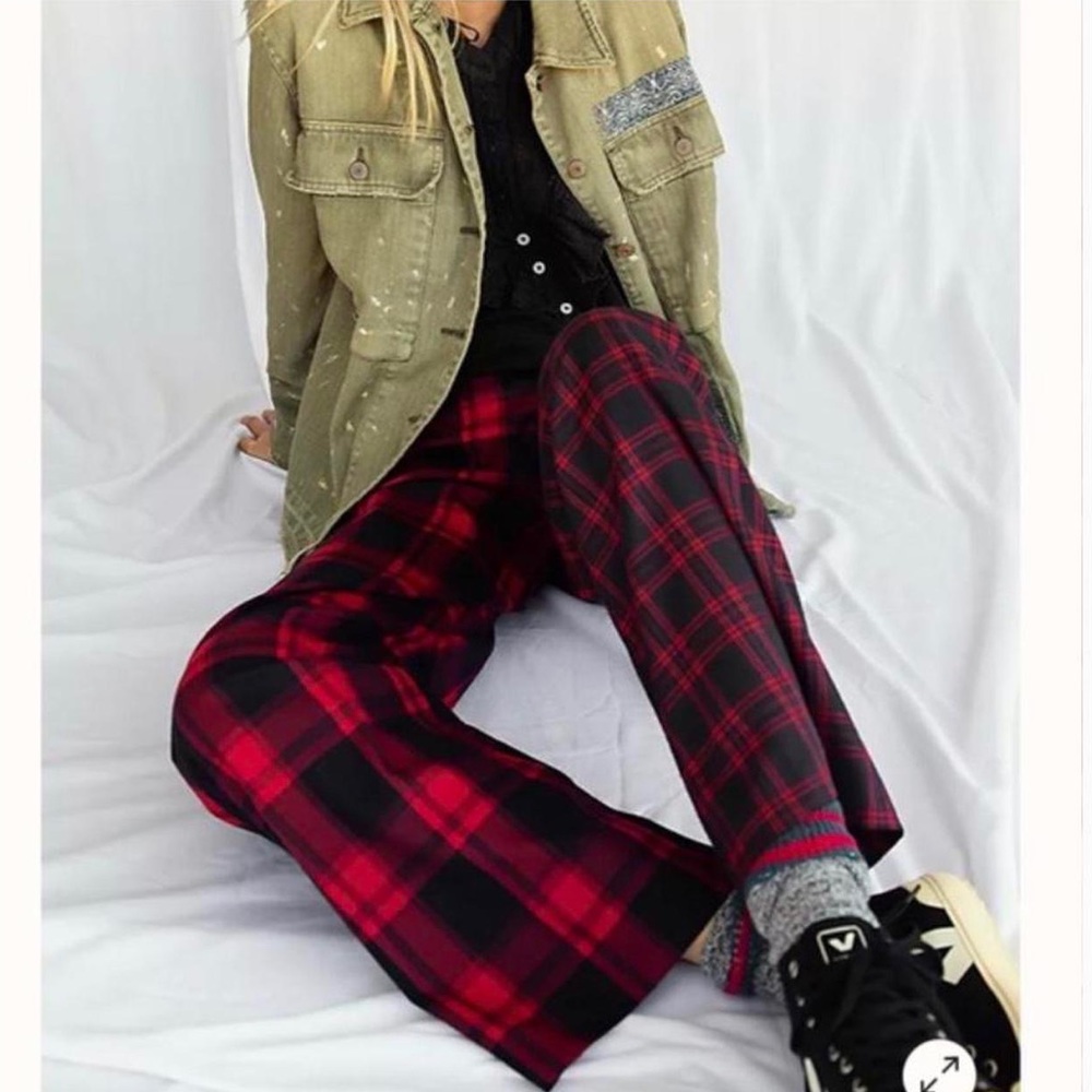 Plaid pants NWOT 26